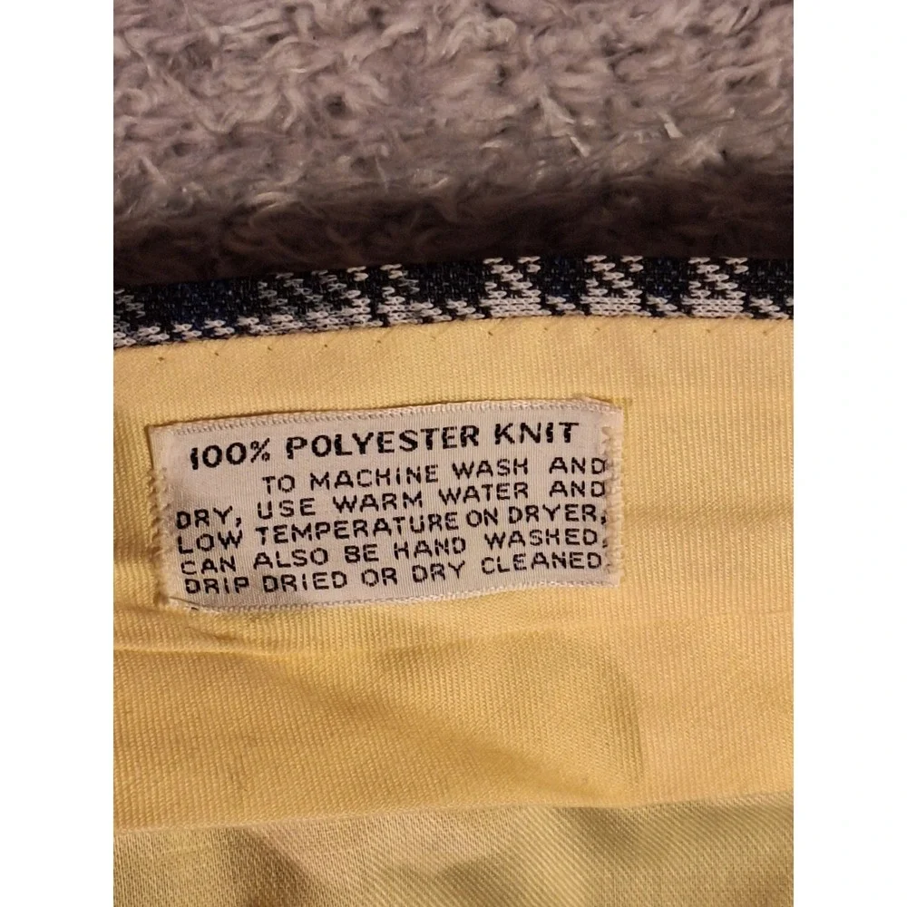 VTG 70s Plaid Trousers Mens 35